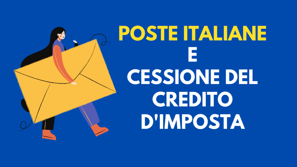 cessione credito d'imposta poste italiane